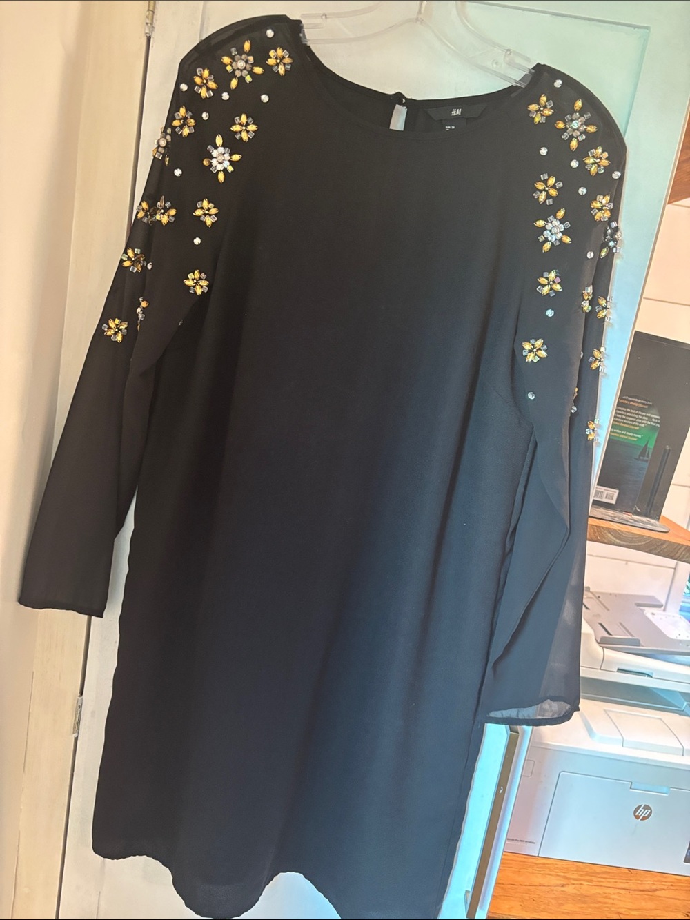 H&M sparkling black dress